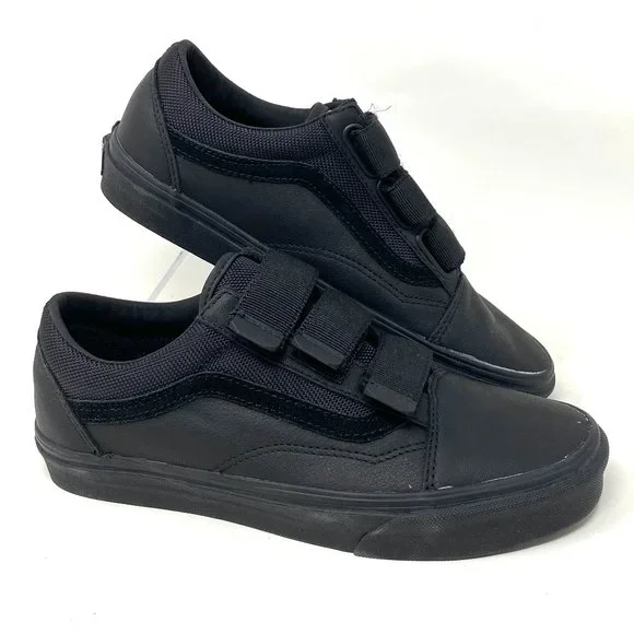 VANS Men\'s 7/Women\'s 8.5 Old Skool V Leather Ballistic Black VN0A3D29UB4 VANS Old Skool V | eBay main image 4